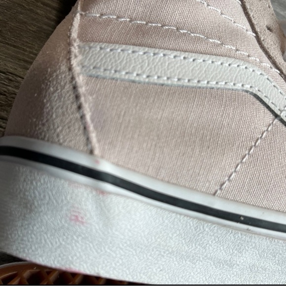 NEW! Vans Women’s Sk8-Hi Tapered Shoes Lilac Ash Suede and Canvas - Size 6 - Picture 4 of 12